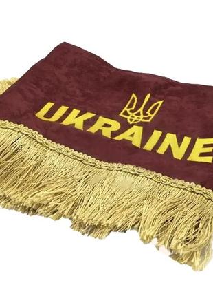 Шторы в кабину лобовое стекло-1 и боковые-2 цвет бордовые украина