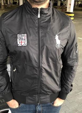 Куртка polo by ralph lauren track jacket eng10 black