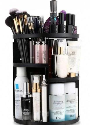 Органайзер для косметики, що обертається rotation cosmetic organizer, black