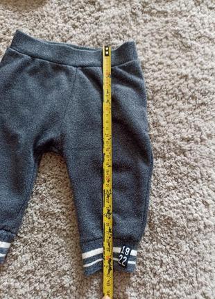 Мягенькие штаны, джогеры на мальчика р 3-6 месяцев4 фото