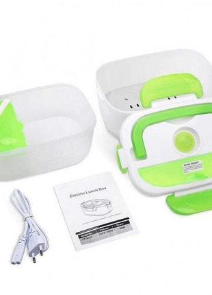 Електричний ланч бокс з підігрівом lunchbox ys-001, green2 фото