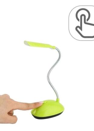 Настольная led лампа x-7188 на батарейках, салатовая