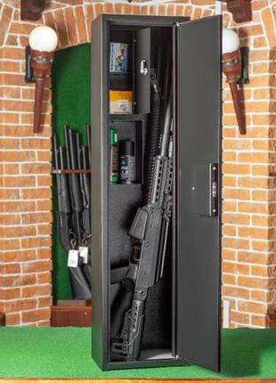 Збройовий сейф шое-1100 чорний сейф для зброї