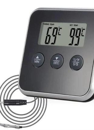Цифровой термометр с выносным датчиком до 300 градусов digital cooking thermometer