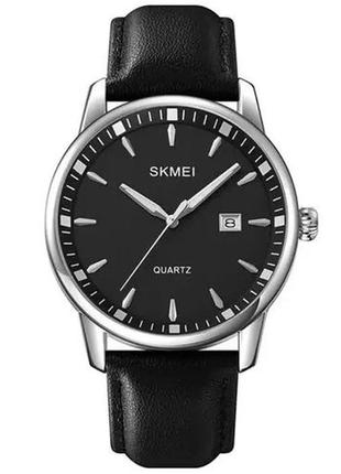 Годинник кварцовий чоловічий skmei 2108bkbu / чоловічий годинник стильний годинник на руку