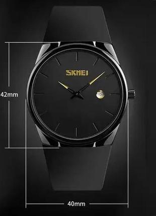 Часы наручные мужские skmei 1509bk, оригинальные мужские часы, мужские часы стильные часы на руку2 фото