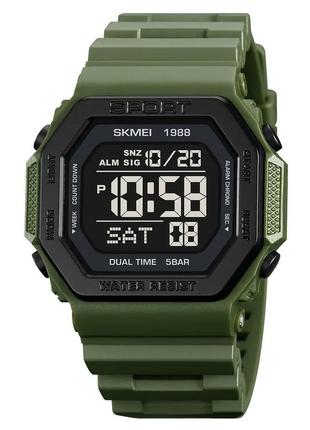 Годинник наручний чоловічий skmei 1988ag, армійський годинник протиударний, водонепроникний чоловічий годинник