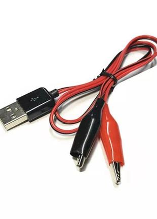 Переходник usb папа с крокодилами для usb тестера 3