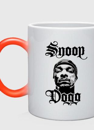 Чашка с принтом хамелеон «snoop dogg» (цвет чашки на выбор)