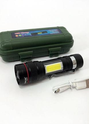Ліхтар тактичний bailong bl-520 t6 світлодіодний на акумуляторі, кишеньковий міні ліхтар, ручний потужний