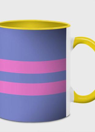 Чашка с принтом  «фриск frisk undertale андертейл» (цвет чашки на выбор)