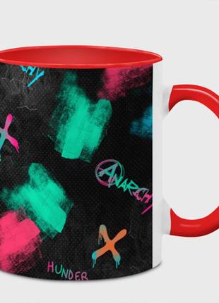 Чашка з принтом «anarchy cs go» (колір чашки на вибір)
