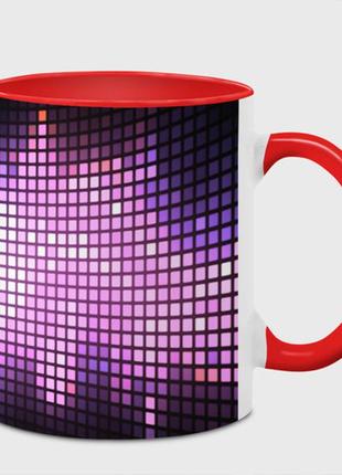 Чашка с принтом  «музыкальная визуализация» (цвет чашки на выбор)