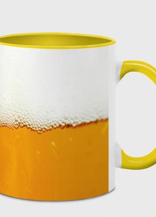 Чашка з принтом «я пиво!» (колір чашки на вибір)