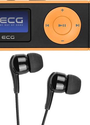 Mp3 плеер ecg pmp-20-4gb-orange оранжевый