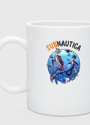Чашка з принтом  керамічний «sabnautica»