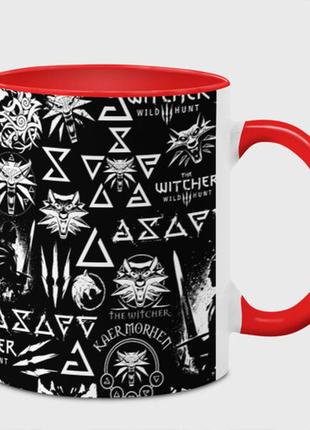 Чашка  ведьмак логобомбинг the witcher 330 мл (цвет чашки на выбор)