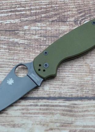 Ніж spyderco para-military black military green