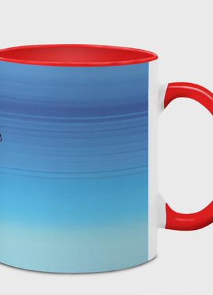Чашка с принтом  «любовь космическая» (цвет чашки на выбор)