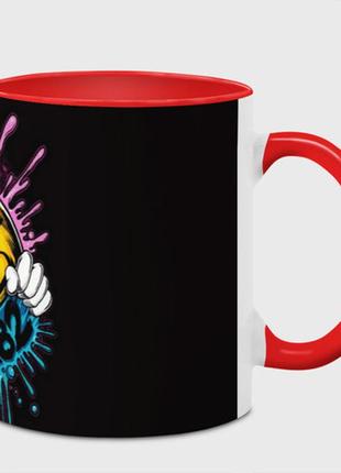 Чашка с принтом  «блинк 182 логотип» (цвет чашки на выбор)