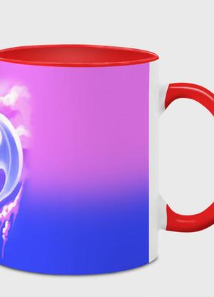 Чашка з принтом «як приборкати дракона денна та нічна фурії» (колір чашки на вибір)