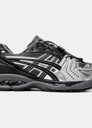 Кросівки asics x unaffected gel-kayano 14 black silver, чоловічі кросівки, асікс