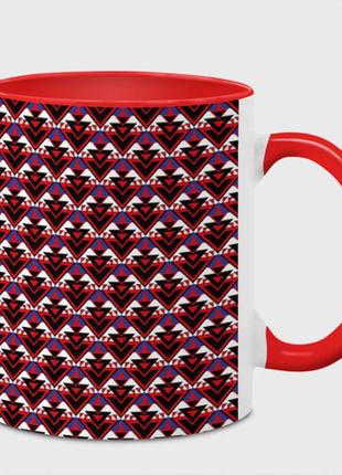 Чашка з принтом  «геометричний скандинавський візерунок» (колір чашки на вибір)