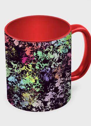 Чашка з принтом «яскраві фарби» (колір чашки на вибір)3 фото