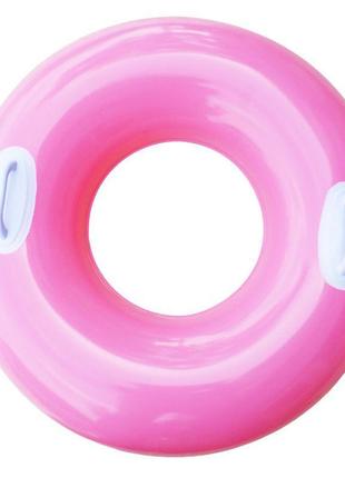 Надувний круг для плавання (рожевий)1 фото