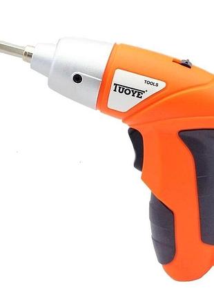 Аккумуляторная отвертка tuoye, 600mah