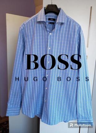 Брендовая рубашка сорочка оригинал hugo boss1 фото