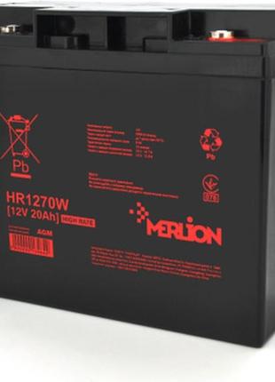 Батарея до дбж merlion hr1270w, 12 v 20 ah (hr1270w)