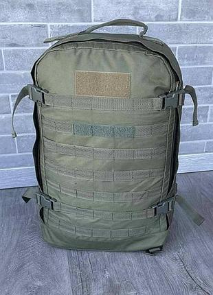 Тактичний штурмовий рюкзак 32л з виведенням гідросистеми олива