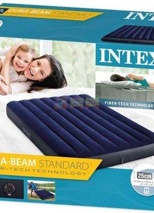 Велюр-матрас intex 64758 137х191х25 см