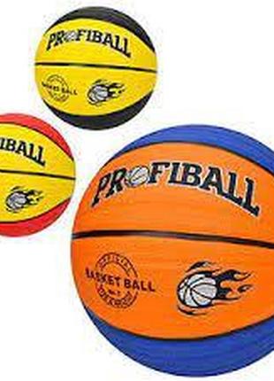 Мяч баскетбольный ev 3401 размер 7 резина 12 панелей 580-600г в пакете