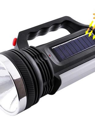 Ліхтар переносний акумуляторний luxury 2836 t 1w-16smd із сонячною панеллю