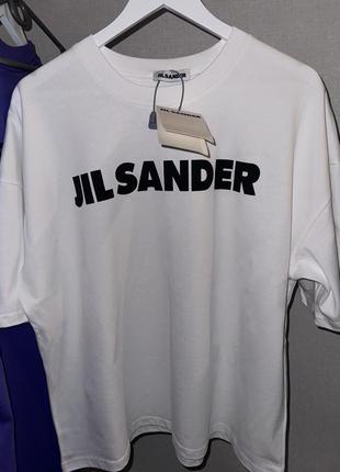 Футболка jil sander белая