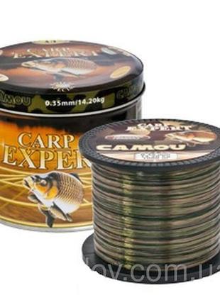 Волосінь рибальська 1000 метрів carp expert венгрія 0.30 mm веселка, камуфляж, непомітна на дні, для донного лову