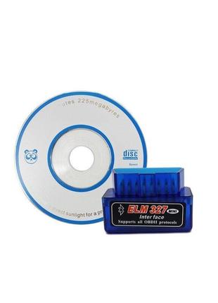 Автомобільний діагностичний сканер бездротовий (bluetooth) mini obd2 elm327 адаптер (v2.1)