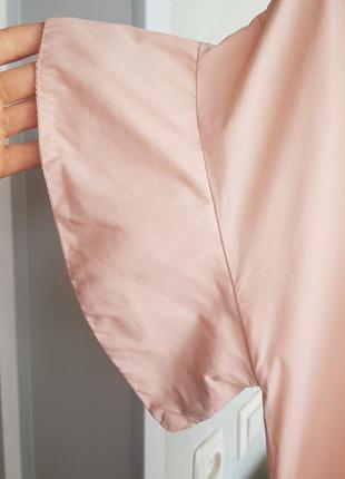 Короткое пудровое платье розовый сарафан мини6 фото