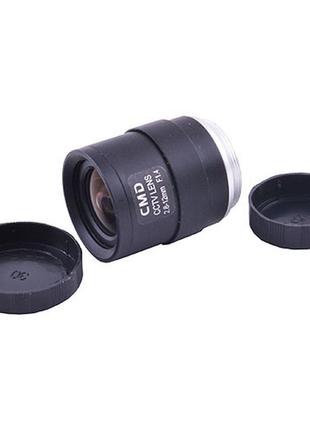 Варіофокальний об'єктив cctv 1/3 pt 02812 2.8mm-12mm f1.4 manual iris