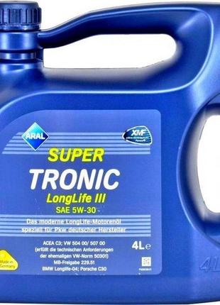 Моторное масло aral super tronic k 5w-30 4 л
