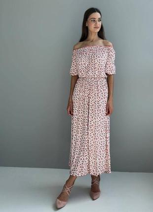 Жіноча сукня максі в квітковий принт