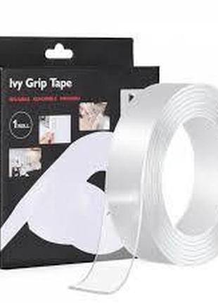 Многоразовая крепежная клейкая лента ivy grip tape двухсторонняя original 3 м (sm40395i3409)