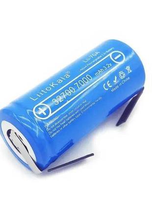 Акумулятор 32700, litokala lii-70a-n, 3.2 v, 7000 mah, з контактами під паяння оригінал