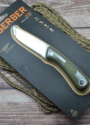 Ніж gerber spine fixed green