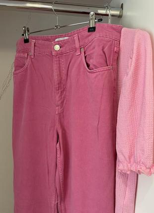 Рожеві джинси zara
