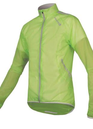 Вело/мото куртка, дощовик, вітровка endura f5260-pro adrenaline race cape bike jacket green