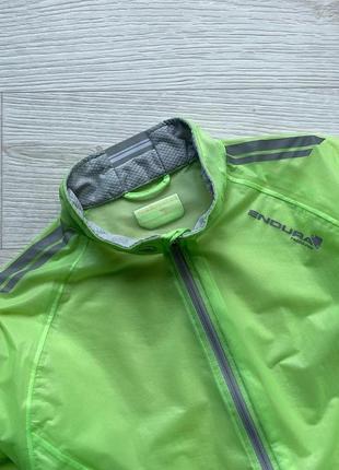 Вело/мото куртка, дождевик, ветровка endura f5260-pro adrenaline race cape bike jacket green4 фото