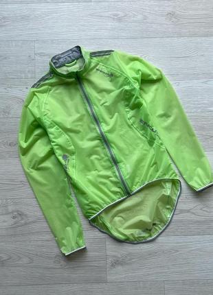 Вело/мото куртка, дождевик, ветровка endura f5260-pro adrenaline race cape bike jacket green2 фото